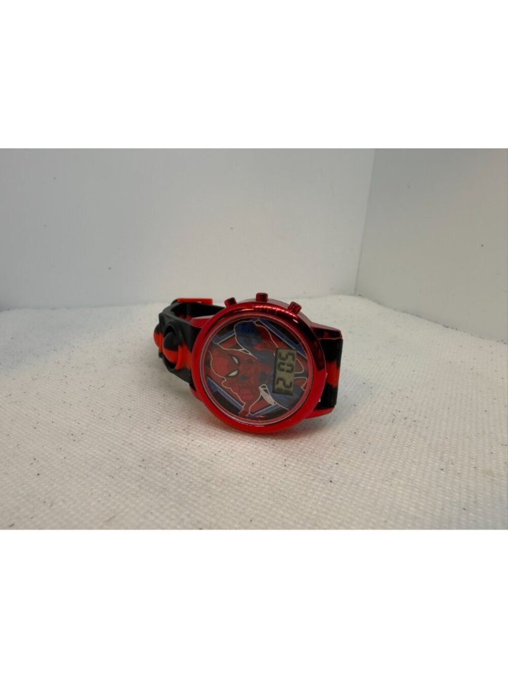 Accutime Marvel Spider-Man Kids Digital LCD Watch Red Black Popper Strap - Picture 10 of 12